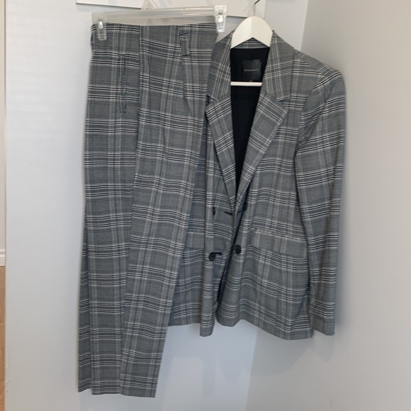 Dynamite plaid pants cigarette style - Picture 4 of 10